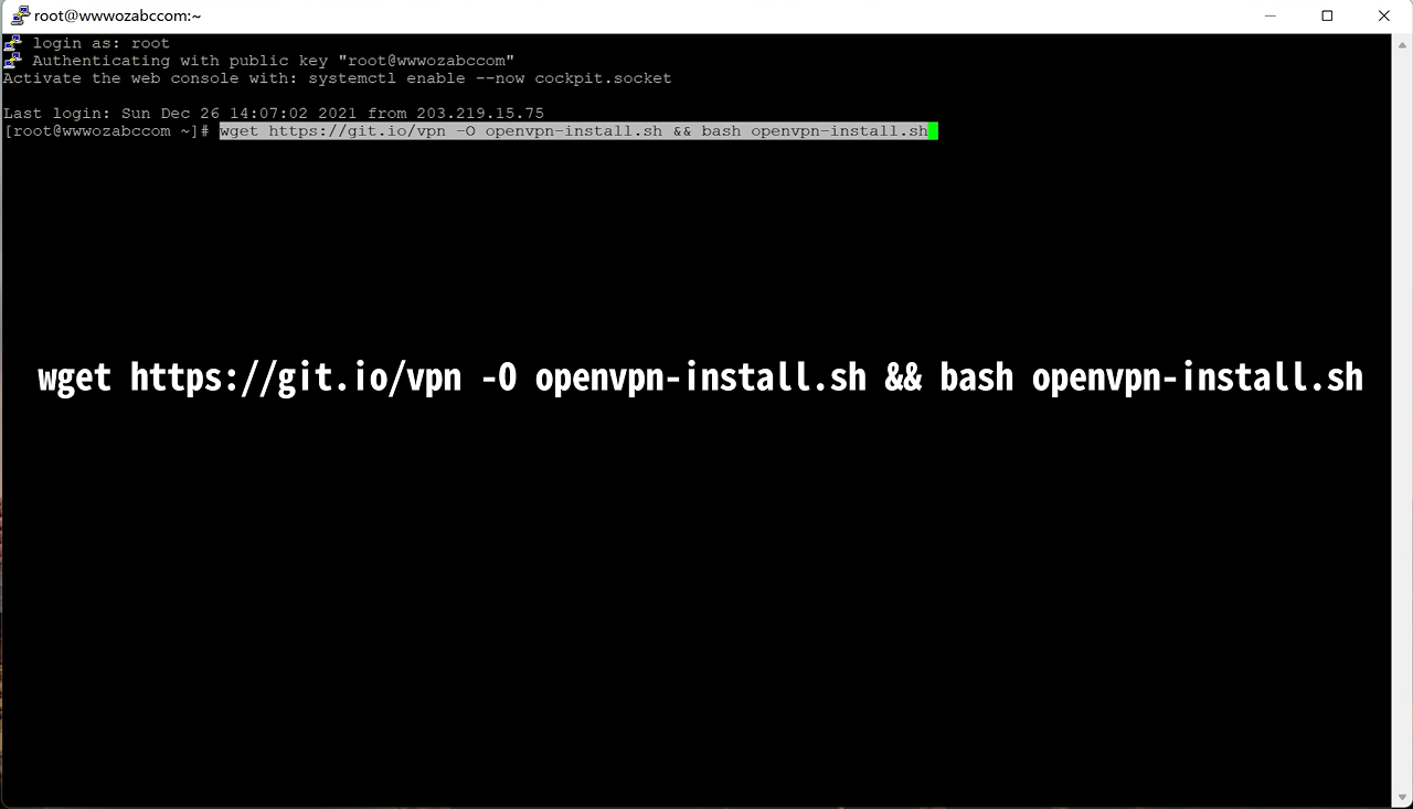 Linux下载安装OpenVPN 服务端 （一键安装命令）