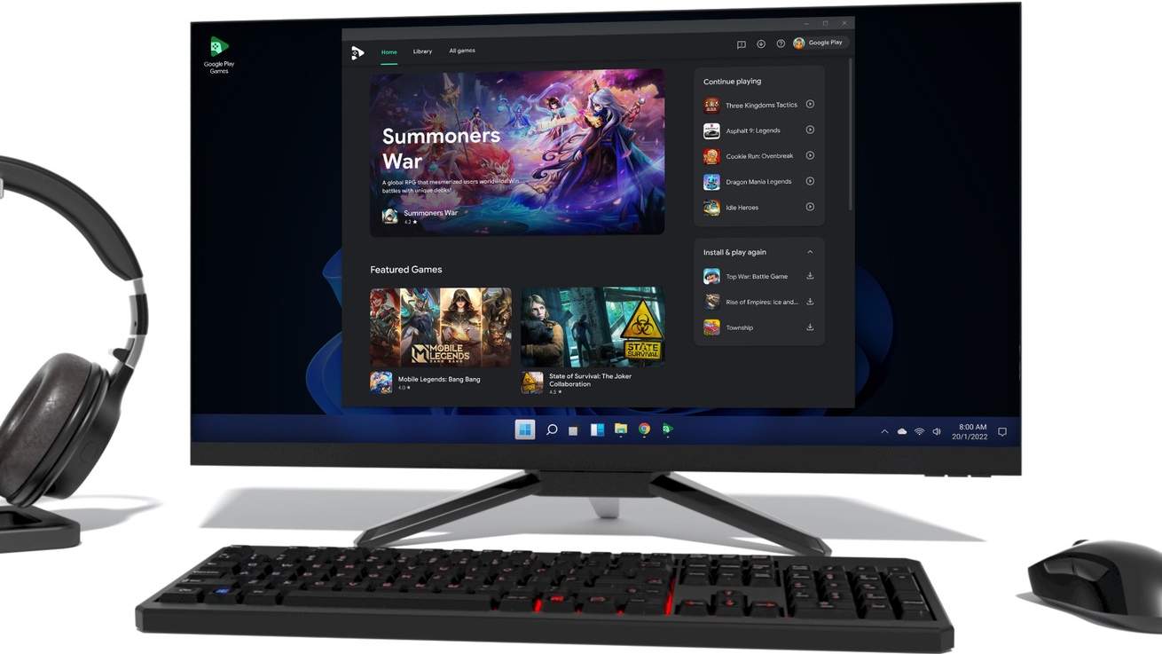 谷歌在 Windows PC 上推出 Android 游戏测试版 2-零度博客