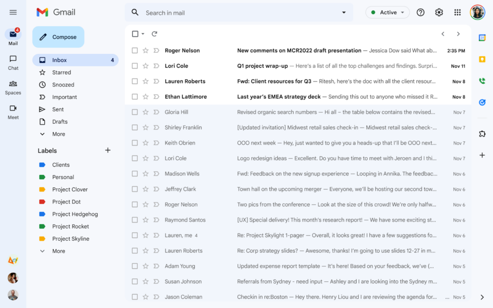 图片[2]-新的 Gmail 向所有人推出，您现在可以隐藏那个大侧边栏-零度博客