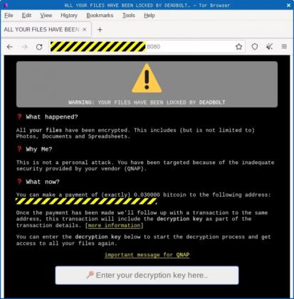 新一波破坏数据的勒索软件攻击袭击了威联通 QNAP NAS 设备