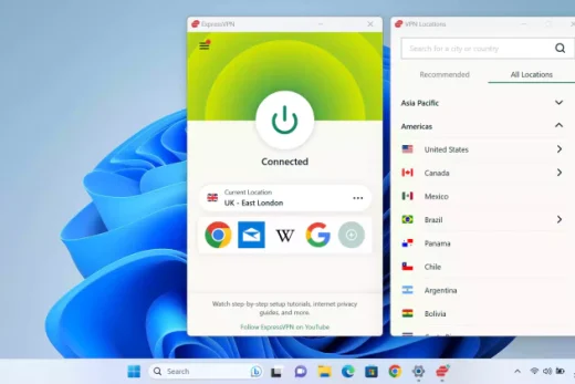 express vpn windows main interface 2