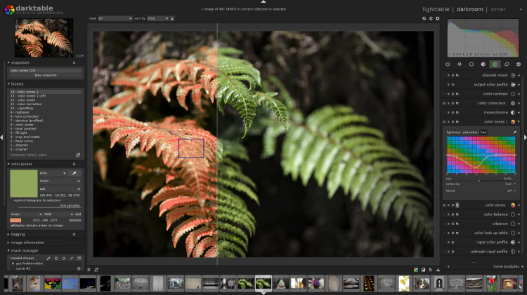Darktable 非常棒的图片编辑软件！完全免费开源-零度博客