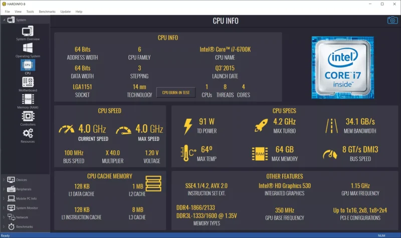 图片[1]-HARDiNFO 8 Professional – 免费获取专业系统信息查看工具 [Windows][$39.5→免费]-零度博客