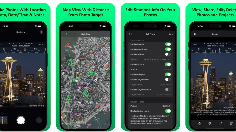 FieldCam – 支持 GPS 坐标的专业拍照工具 [限时免费]-零度博客