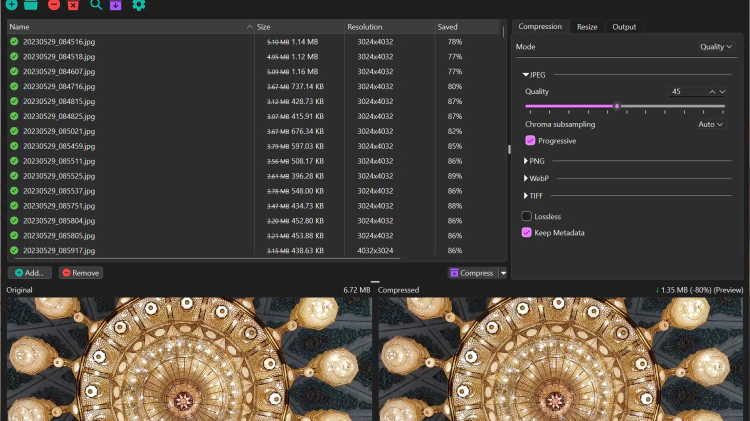 Caesium – 图片批量压缩软件！[Win/macOS/Linux/网页版]-零度博客