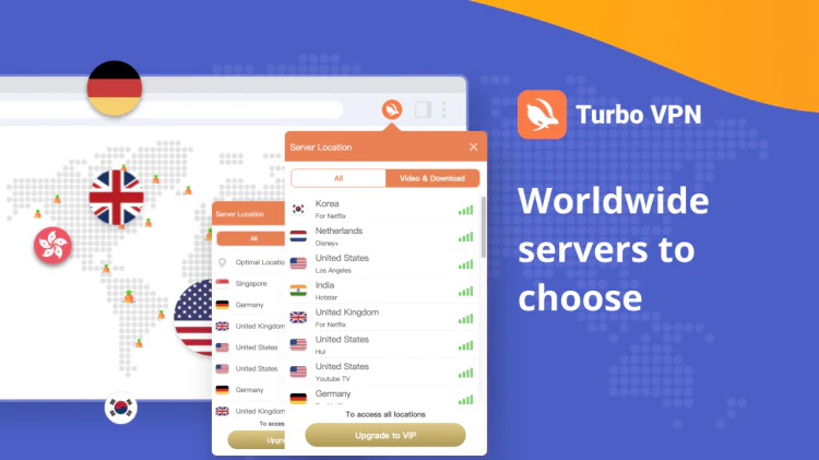Turbo VPN - 安全免费的 VPN 代理！ 5个免费节点-零度博客