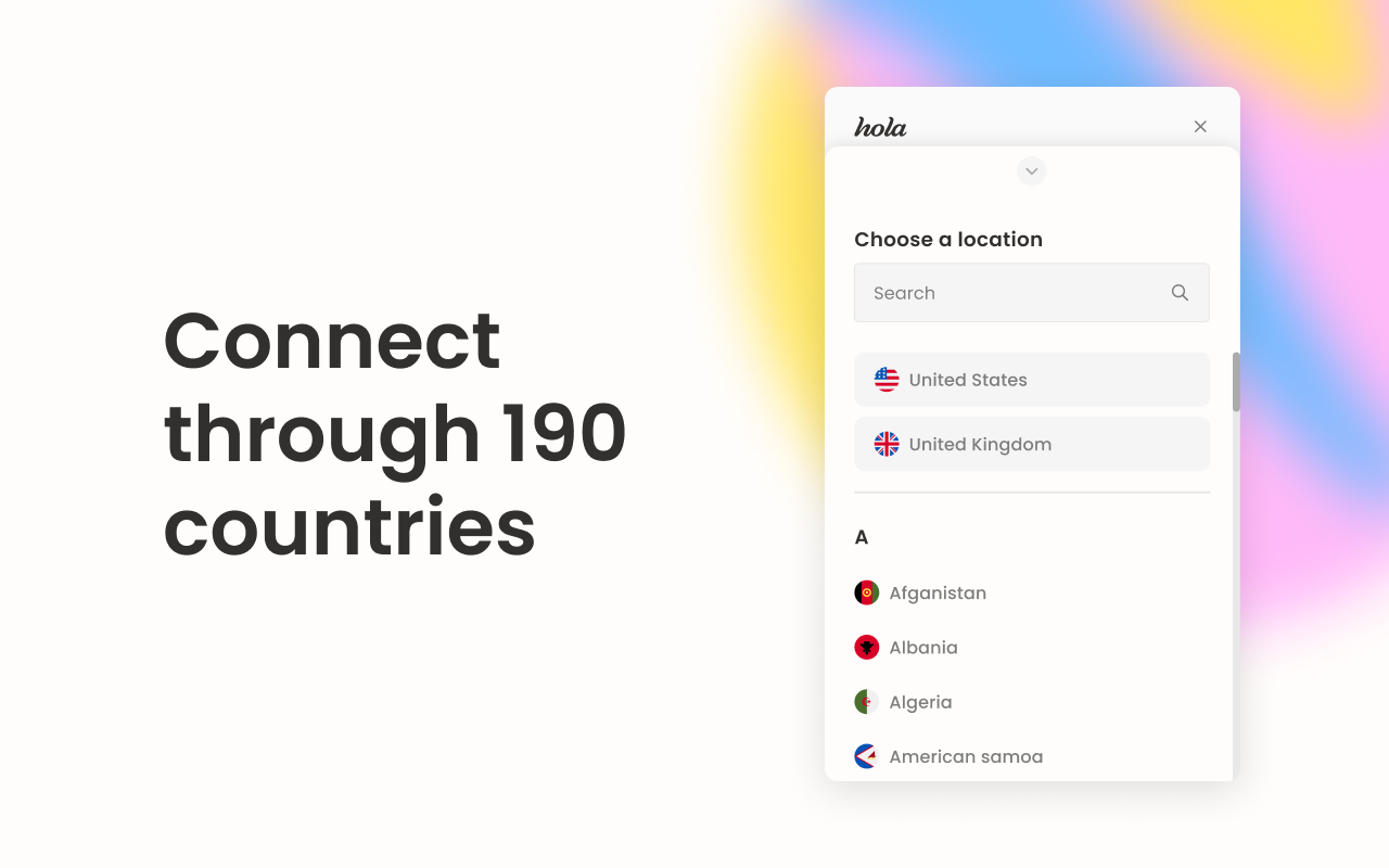 Hola VPN –  您的网站解锁器! 提供原生IP，免费有时间限制-零度博客