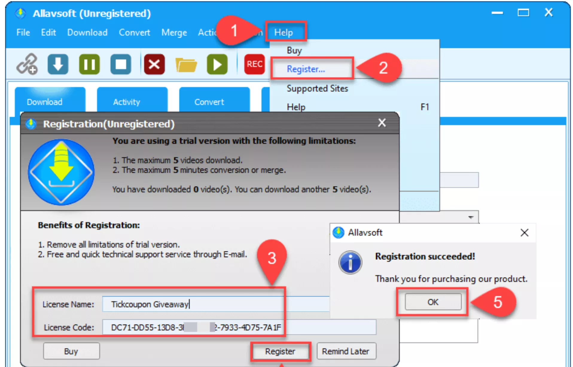 图片[3]-【限免】Allavsoft Windows 版免费密钥 – 视频和音乐下载器-零度博客