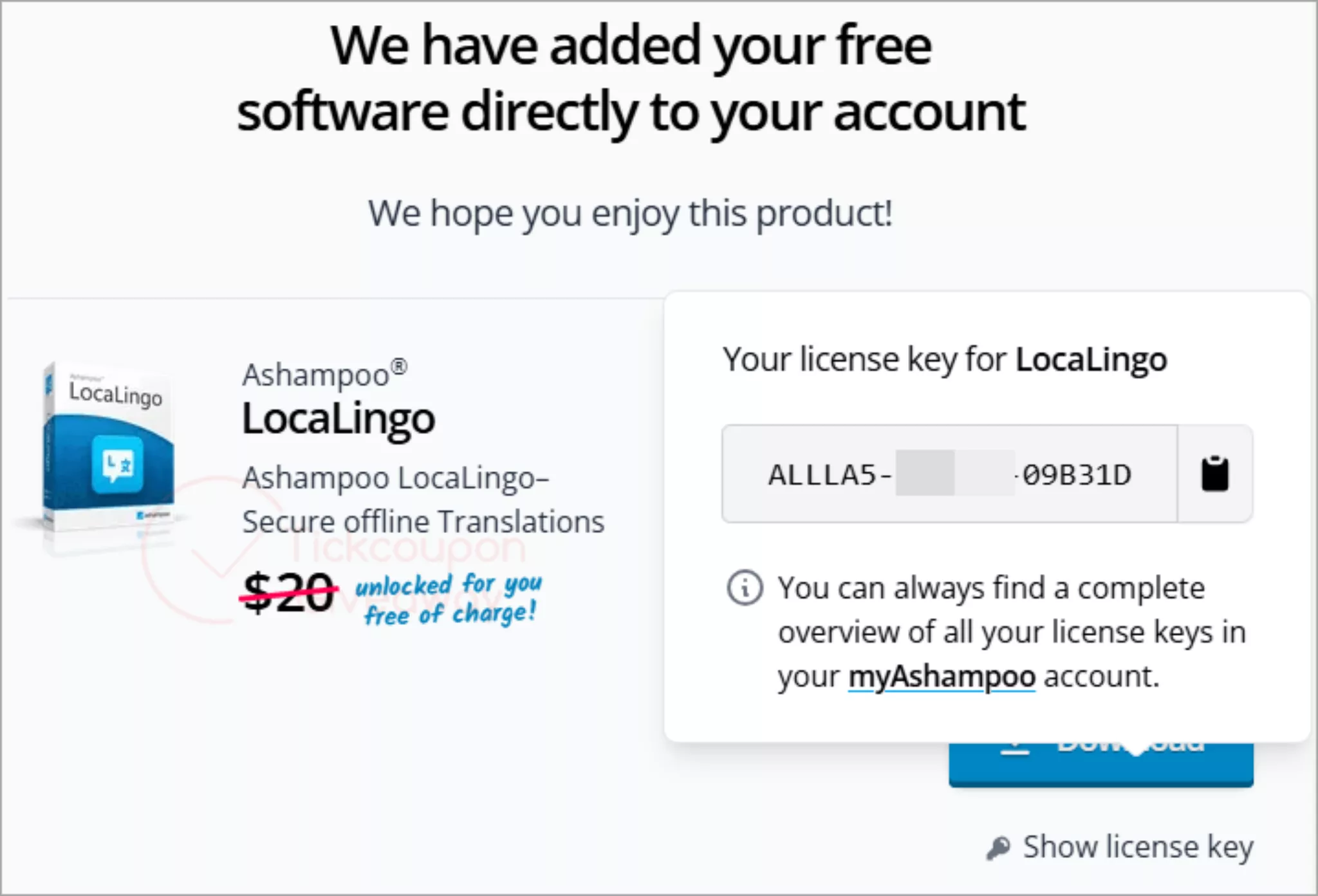 图片[5]-【限免】Ashampoo LocaLingo 免费许可证 – 安全的离线翻译-零度博客