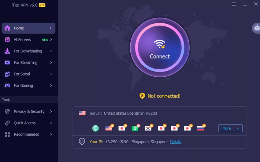 【限时免费】 iTop VPN 高级版 免费赠送 – 保护您的在线隐私!-零度博客